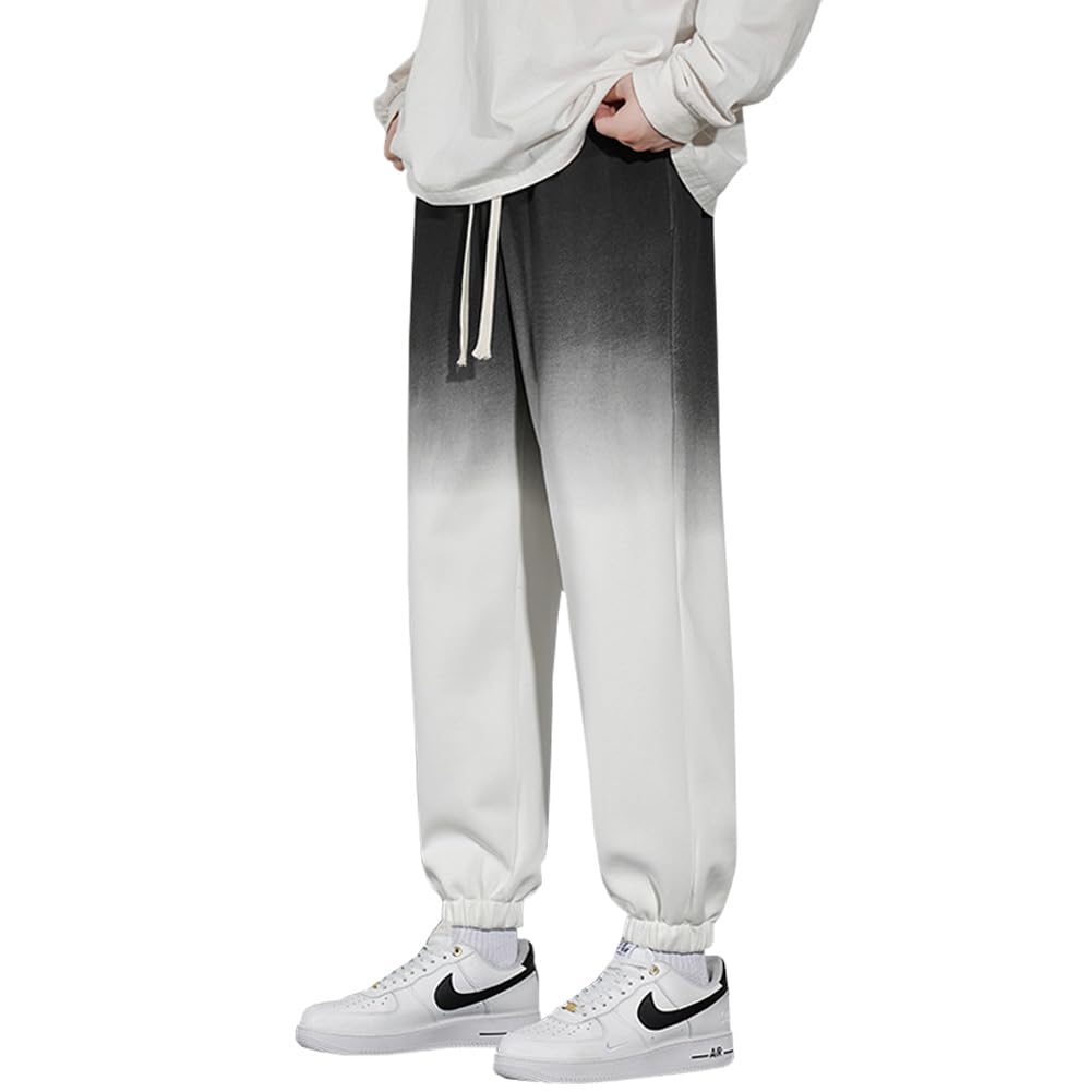 

FJLTDCP Градиент Летние Свободные Оверсайз Регулируемые Однотонные Популярные для Улицы Джоггеры Размер M Мужские Леггинсы, Одежда, Посадка, Силуэт, Кулиска,