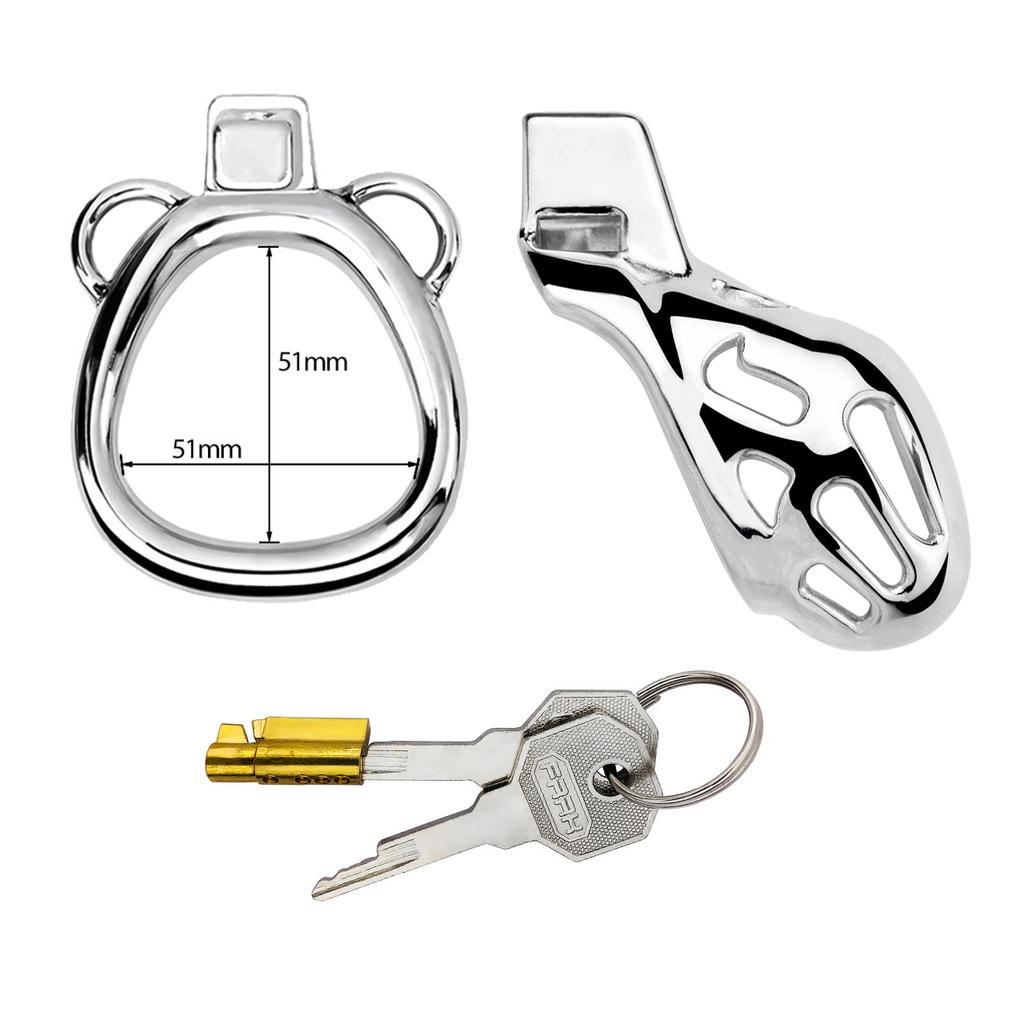 Keuschheitsschloss für Männer, Edelstahl, Metall, CB-Schloss, Peniskäfig, Sexspielzeug, Cockring, Keuschheitsgürtel, Cock-Bondage