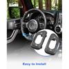 Door Lock Switch Bezel Fit for Jeep Wrangler JK 2011 2012 2013 2014 2015 2016 2017 2018, Side Door Lock Switch Replaces 68185910AA 68185911AA