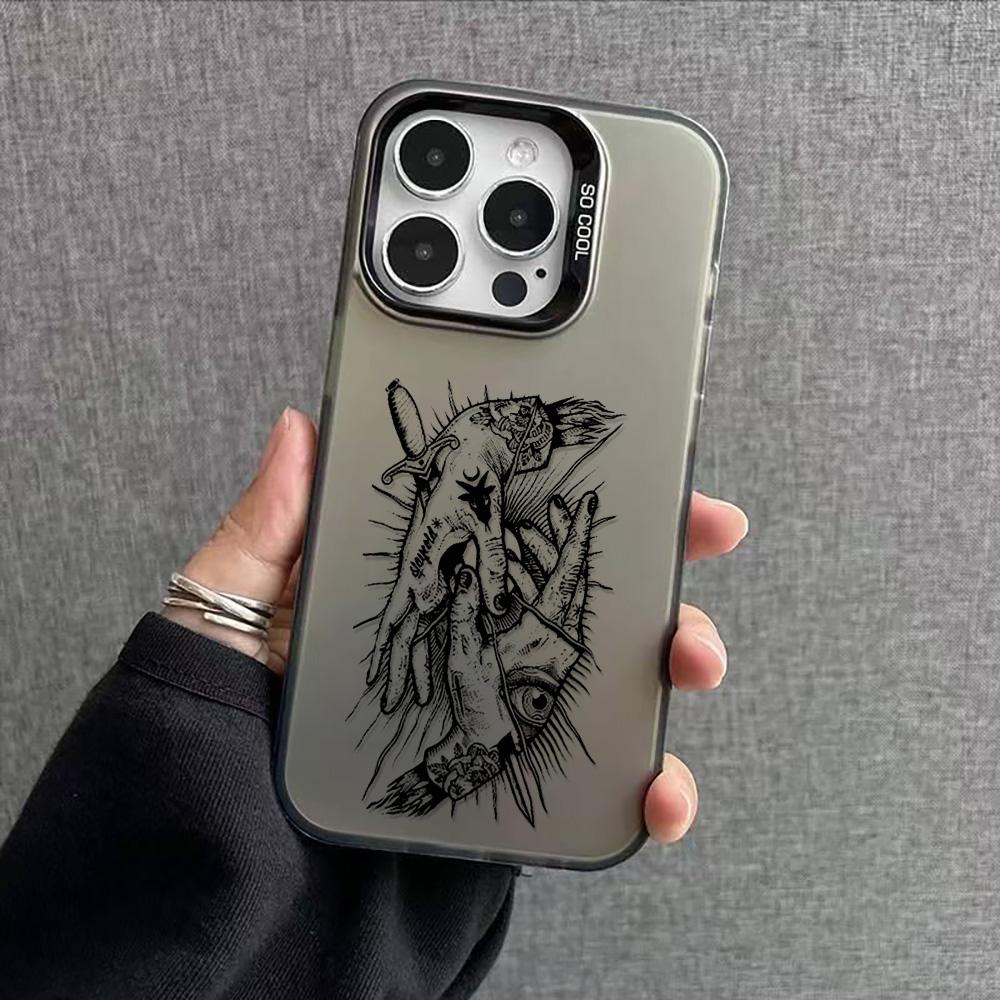 Phone Cases For iPhone 11 13 16 ProMax Case iPhone 13 14 15 ProMax 12 13 ProMax Case Samsung A55 A05S A54 A06 S22 A15 A12 A22 A52S S23 S24 Color IMD