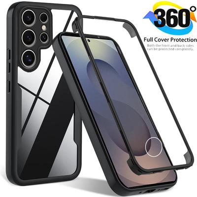 Plné ochranné kryty pro Samsung Galaxy S25 S24 S23 S22 S21 Ultra Plus 360 Oboustranný kryt pro Samsung S24 S23 S21 FE