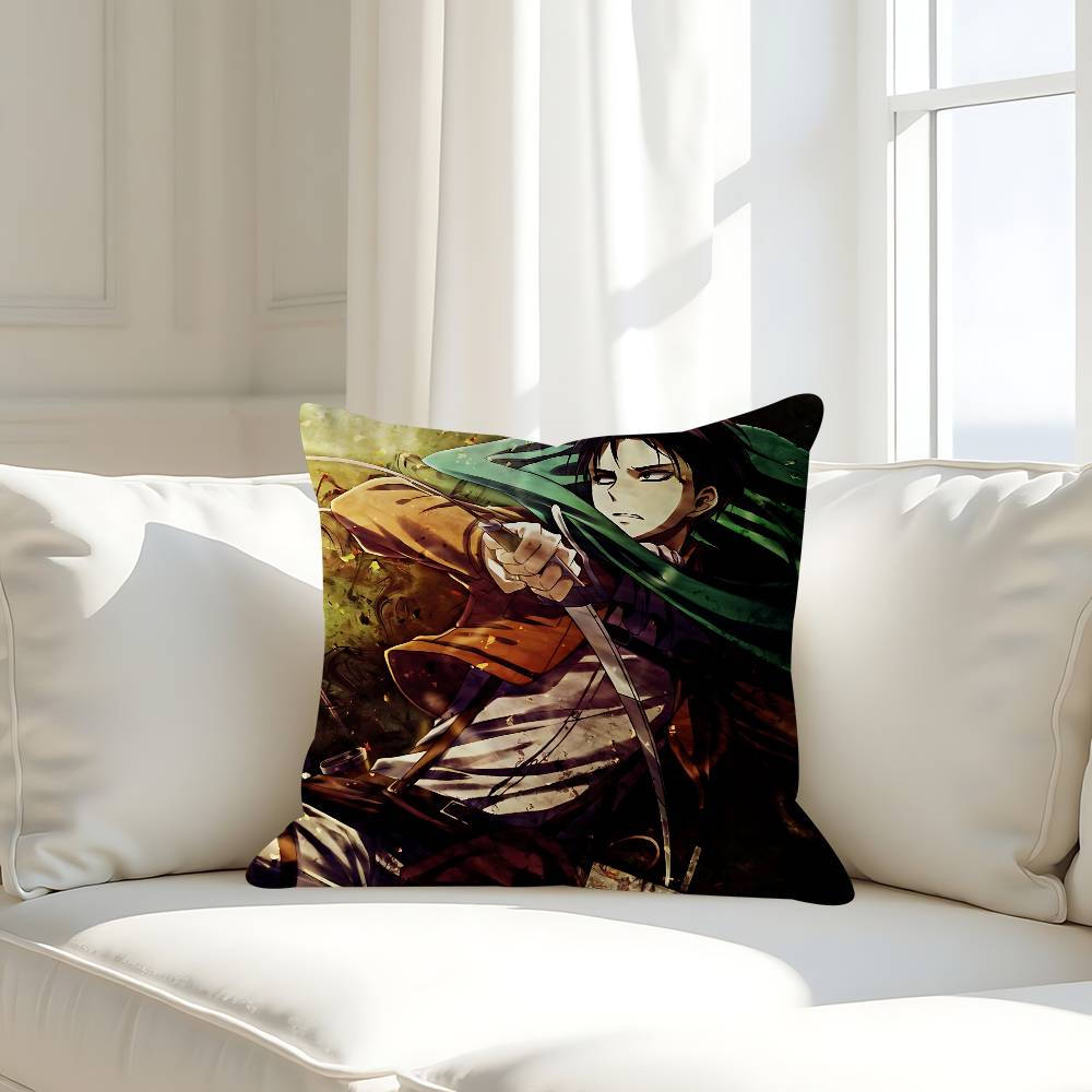 L-Levi A-Ackerman Pillow Case Removable Washable Cushion Cover – All-Season Soft Linen