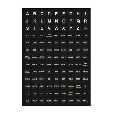 Unused Car Button Stickers Waterproof Glow-in-the-Dark Automobile Stickers Automobile Inner Accessories Circuit Panel Label For