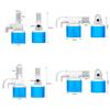 Plastic Automatic Water Control Valve 1/2 3/4 White&blue Water Controller Valve Float Ball Valve Internal Installatio
