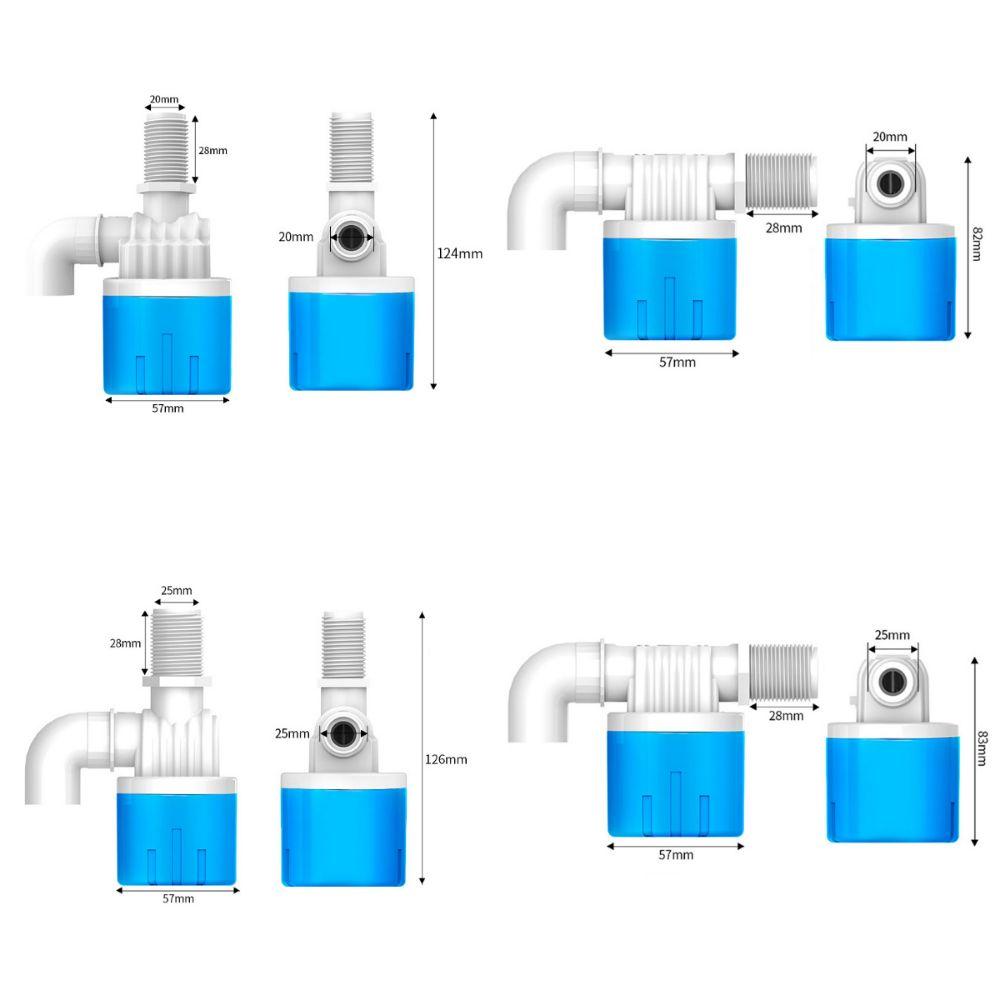 Plastic Automatic Water Control Valve 1/2 3/4 White&blue Water Controller Valve Float Ball Valve Internal Installatio