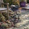 Spooky Seasonal Yard Accents Witch Garden Wind Spinner, Halloween Resin Statue Stake, Bats Spinner for And Outdoor Art Lawn Pathway Decor Path