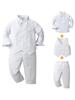 British Gentleman Christening Outfit: Boys' Long-Sleeve Three-Piece Set for Spring & Autumn