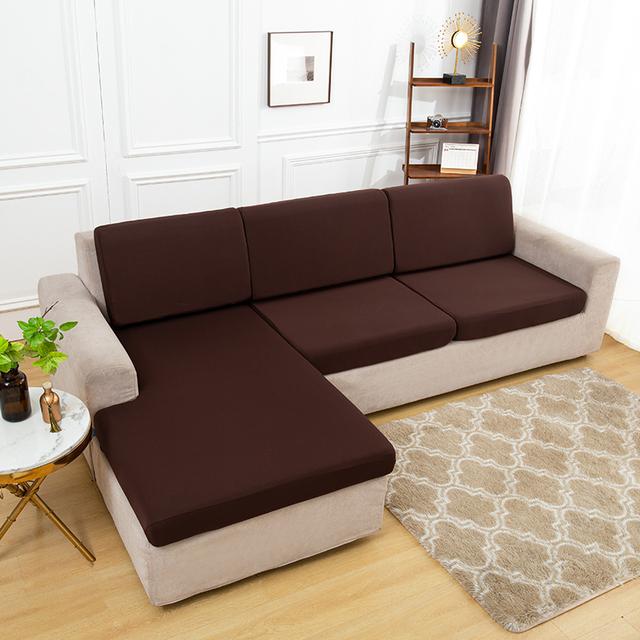 Elastischer, schlichter Sofa-Kissenbezug, leichter, atmungsaktiver Stoff, Sofabezüge für Wohnzimmer, waschbarer Möbel-Couch-Schutz