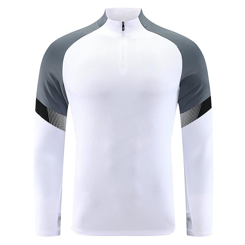 Long Sleeve Half-Zip Soccer Training Set Kids Adults Winter Sportswear Running Fitness Outfit