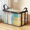 Transparent PVC Storage Box with Handle Large Capacity Organizer for Books Magazines,Toys Dustproof Waterproof Storage Bin