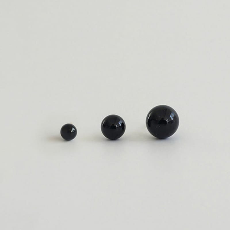 modernlike 14k gold onyx black earrings