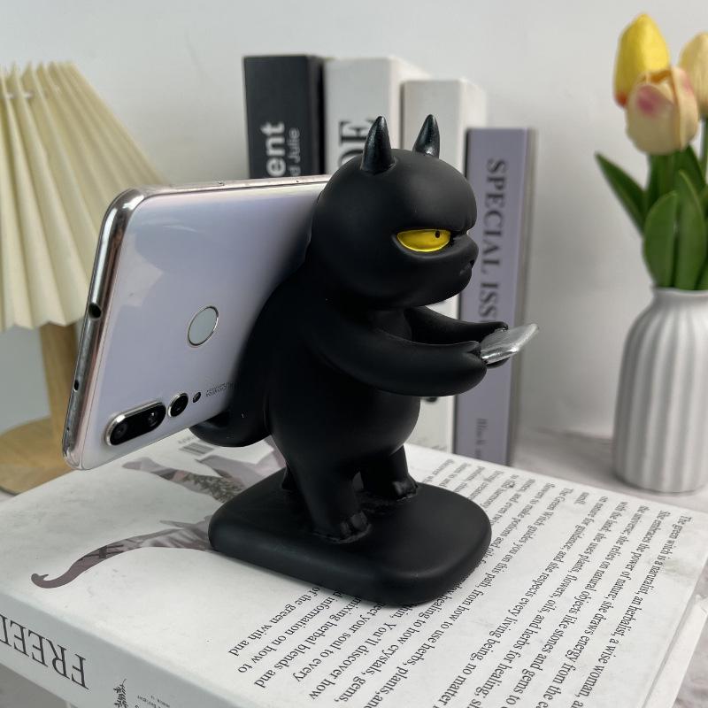 Creative Resin Anime Dragon Phone Stand - Cute Desktop Ornament Holder