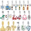 Copper Pets Dog Cat Colorful Wine Bottle Charms Cz Zirconium Shoe Bead Pendant Fit Original Bracelet Diy Jewelry