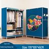Modern Simple Fabric Wardrobe with Reinforced Steel Frame - Thickened and Foldable Design for Easy Assembly.