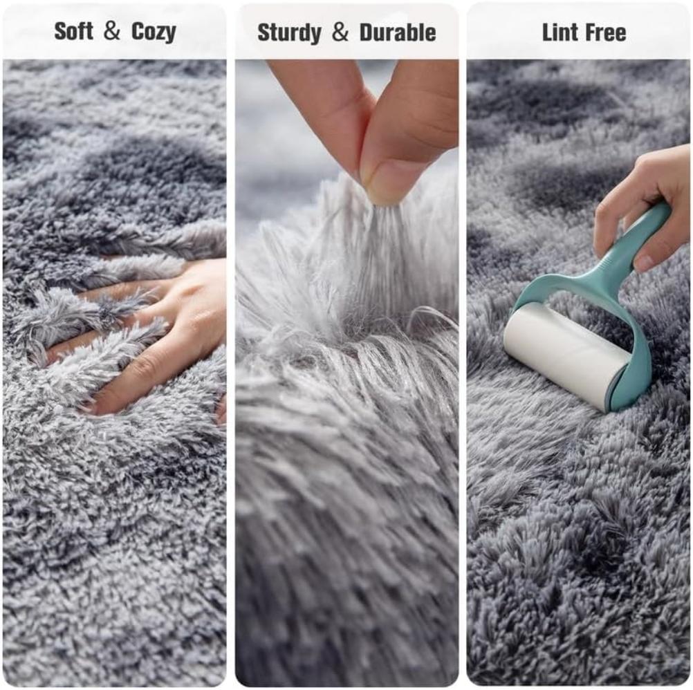 Tie-Dye Plush Carpet Living Room Room Decoration Carpet Soft Fluffy Children's Room Baby Crawling Mat Large Area Carpet