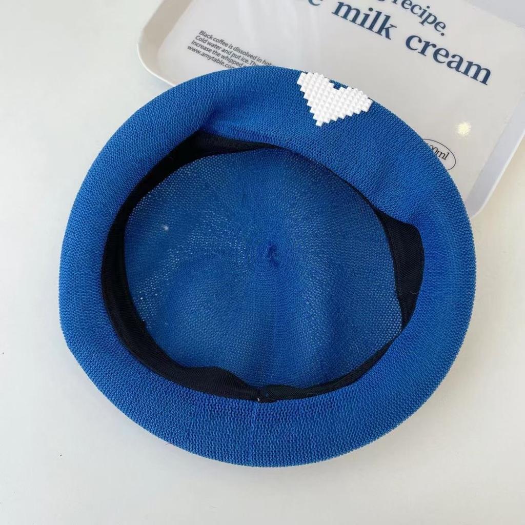 Spring and summer new love milk silk beret fashion female versatile temperament hat female painter hat tide