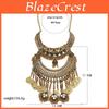 Vintage Coin Necklace For Women With Geometric Design And Water Wave Chain For Retro Style Jewelry