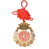 Auspicious Beast Amulet - Five Emperors Coin Bagua Pendant for Doors & Intersections