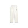 Women's Disney Collaboration Fleece Straight-Leg Sweatpants Ivory White AKLT818-3
