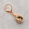 Fashion Cubic Zirconia Water Drop Dangle Leaverback Earrings