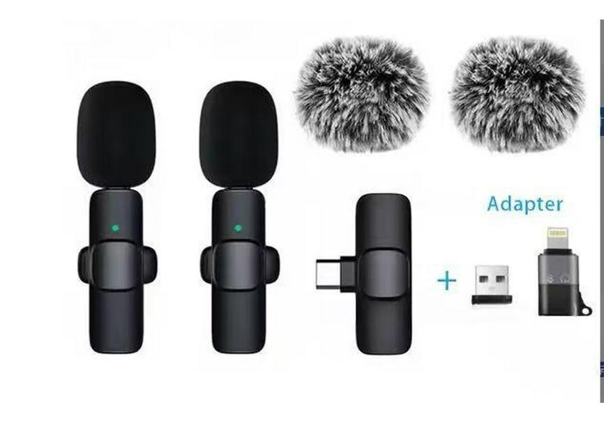 Wireless Lapel Microphone for Outdoor Mobile and Computer Use - Live Broadcast, Interview, Recording with Noise Reduction