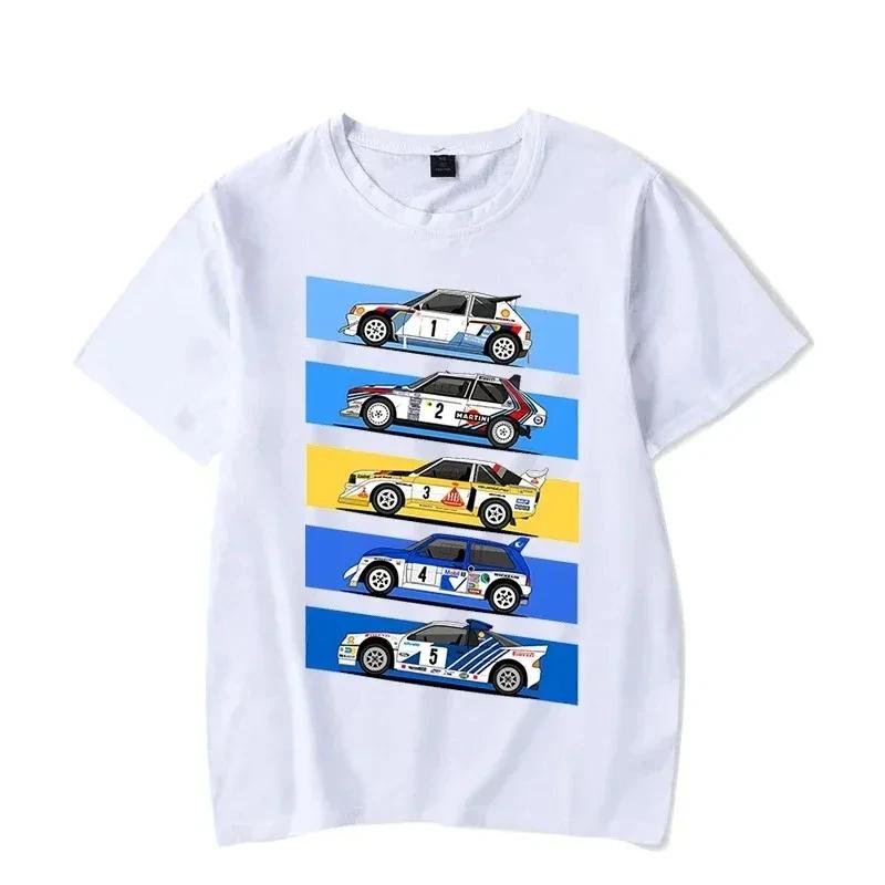 2025 new model Mens Group B Rally Car Funny TShirt Cotton Short Sleeve Top Hip Hop Streetwear Summer Fashion 86