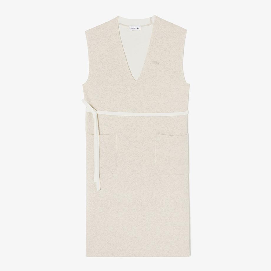 [lacoste] Women's V-Neck Sleeveless Dress EF194E-54NXFJ