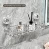 Punch-Free Bathroom Shower Storage Rack - Suction Cup Wall-Mounted Organizer
