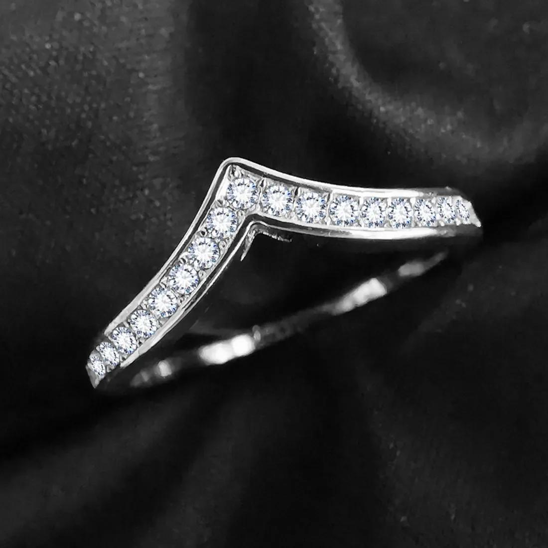 

Minimalist Stackable Engagement Wedding Rings for Women, Trendy Jewelry Perfect for Valentine s Day Gift 7 белого золота