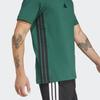 Adidas Unisex Essential 3s Single Jersey Tee Casual Daily Cotton Short Sleeve Tee Green