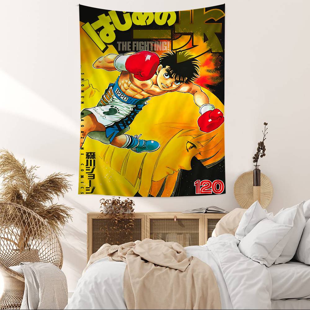 Hajime No Ippo Anime Chart Tapestry For Living Room Home Dorm Decor Art Home Decor