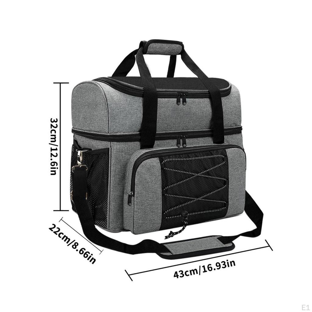 Bowling Bag with Ball Cradle Padded Shoe Compartment Structured