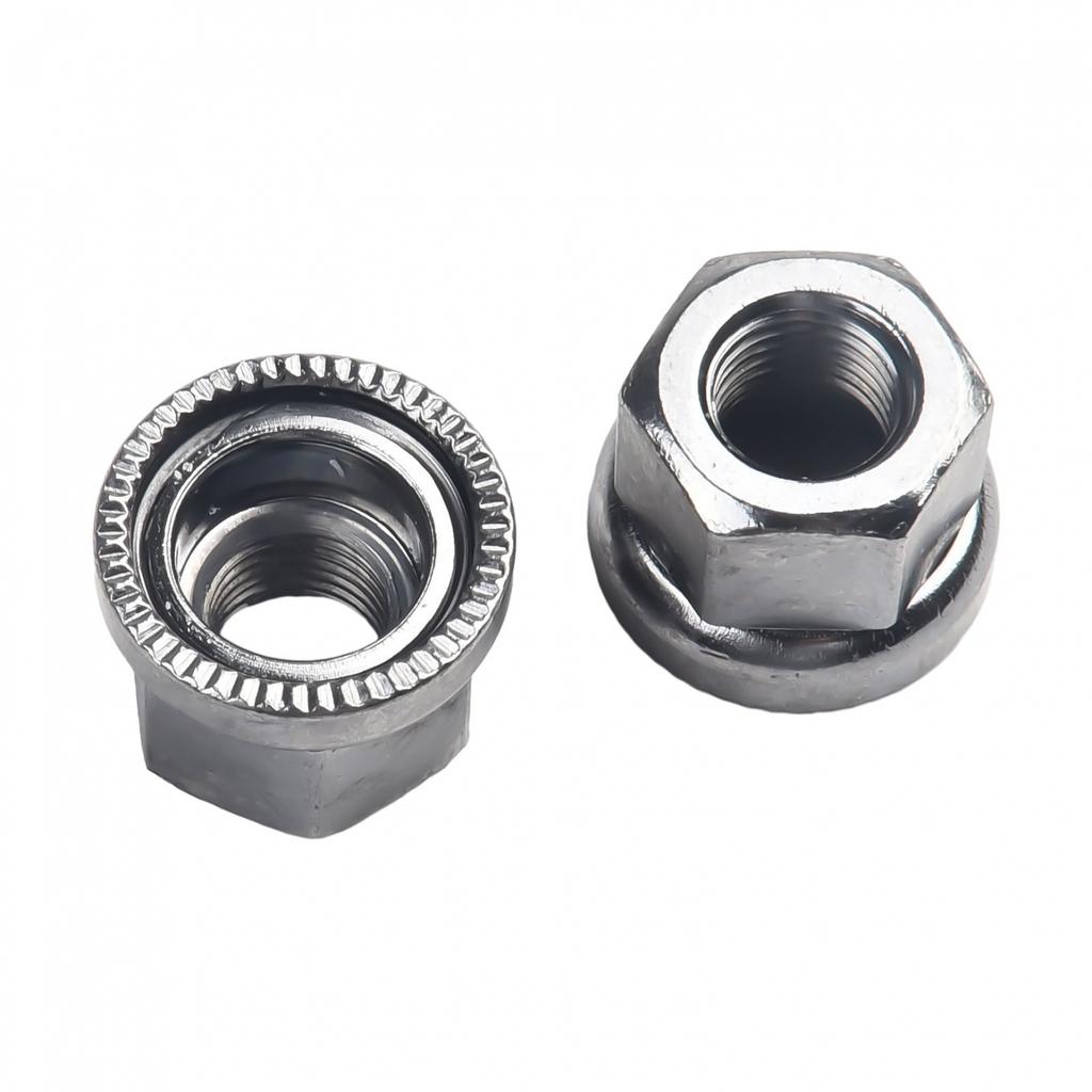 Nakrętki osi 2 szt. antypoślizgowe rowerowe M9/M10