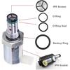 6.0 IPR Valve Socket & Oil Rail Adapters Kit & 6.0 High Pressure Oil Pump IPR Valve Air Test Fitting Tool with Seal Kit, Fits for Ford 6.0L