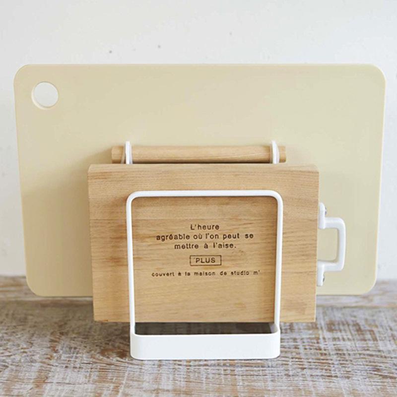 Vertical Cutting Board Organizer - Punch-Free Kitchen Storage Rack