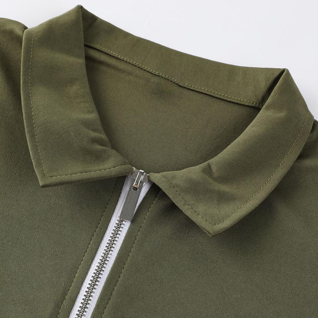 Summer Men's Polo Shirt Solid Short Sleeve Polo Neck T-shirt Casual Fit Top Plus Size Men 5XL