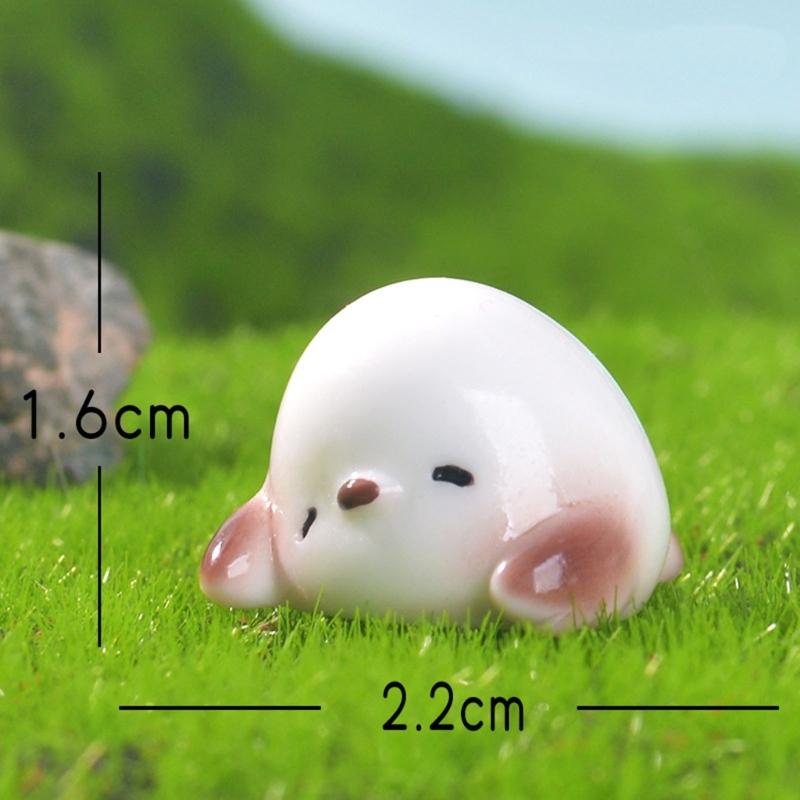 6Pcs Cute Handcrafted Tit Bird Figurine Resin Miniature Animal Ornaments For Desktop Shelf Decoration In Homes Or Office