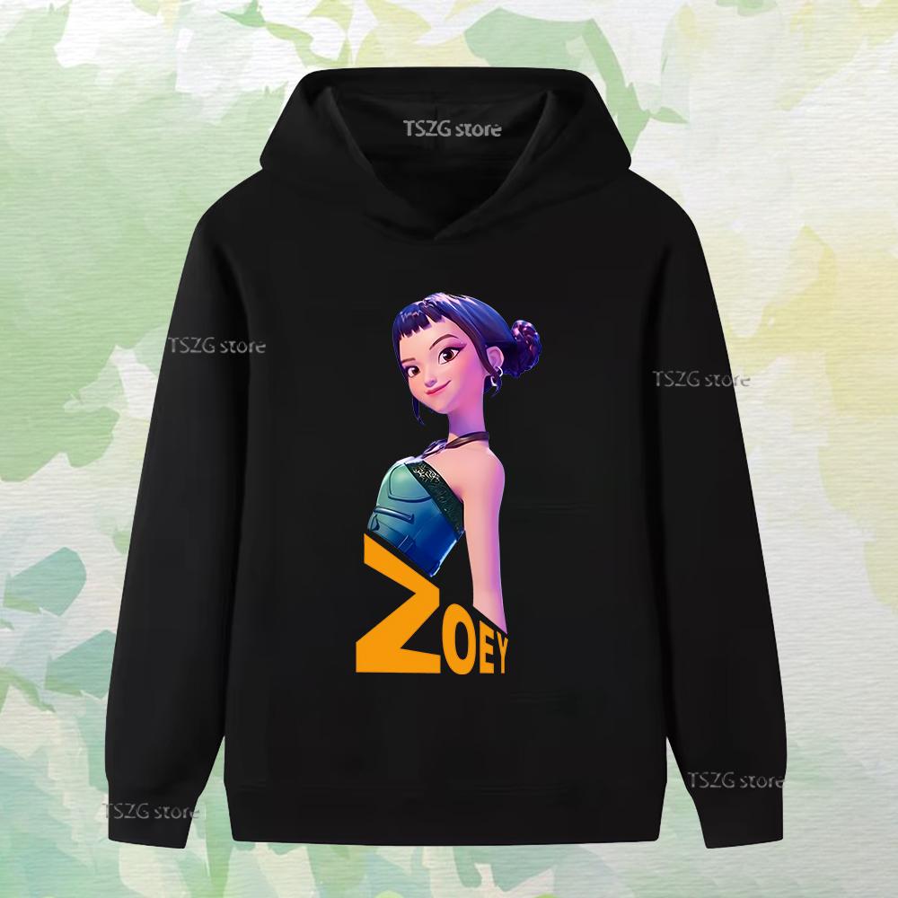 Höst Singel Kul Tryckt Tjejgrupp Mode Pojke Flicka Vardaglig Bekväm Varm Huvtröja Barn Långärmade Kläder