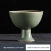 Song Style White Porcelain Stemmed Tea Cup
