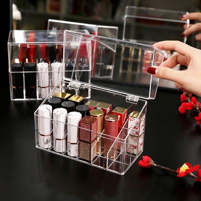 Multifunctio Makeup Lipstick Case Makeup Organizer Storage Box Lipstick Display Stand Holder Cosmetic Jewelry Organizer Box