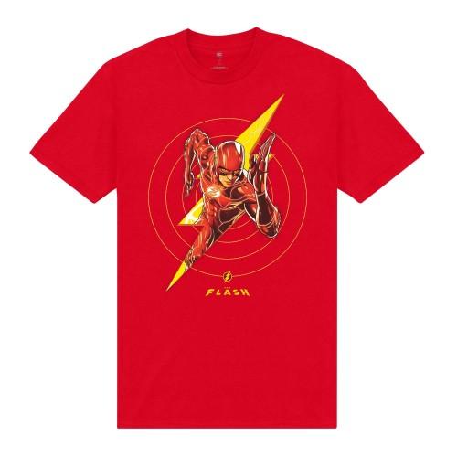The Flash Unisex Adult Image T-Shirt XXL rouge