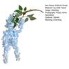 Künstliche Glyzinienblüte, künstliche Glyzinienranke mit langem Stiel für hohe Vasen, Heimdekoration, Partys, Hochzeiten, Blumenarrangements