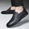 Leather Shoes Men's Shoes Summer Breathable Sandals Men's Soft-soled Hollowed-out Shoes