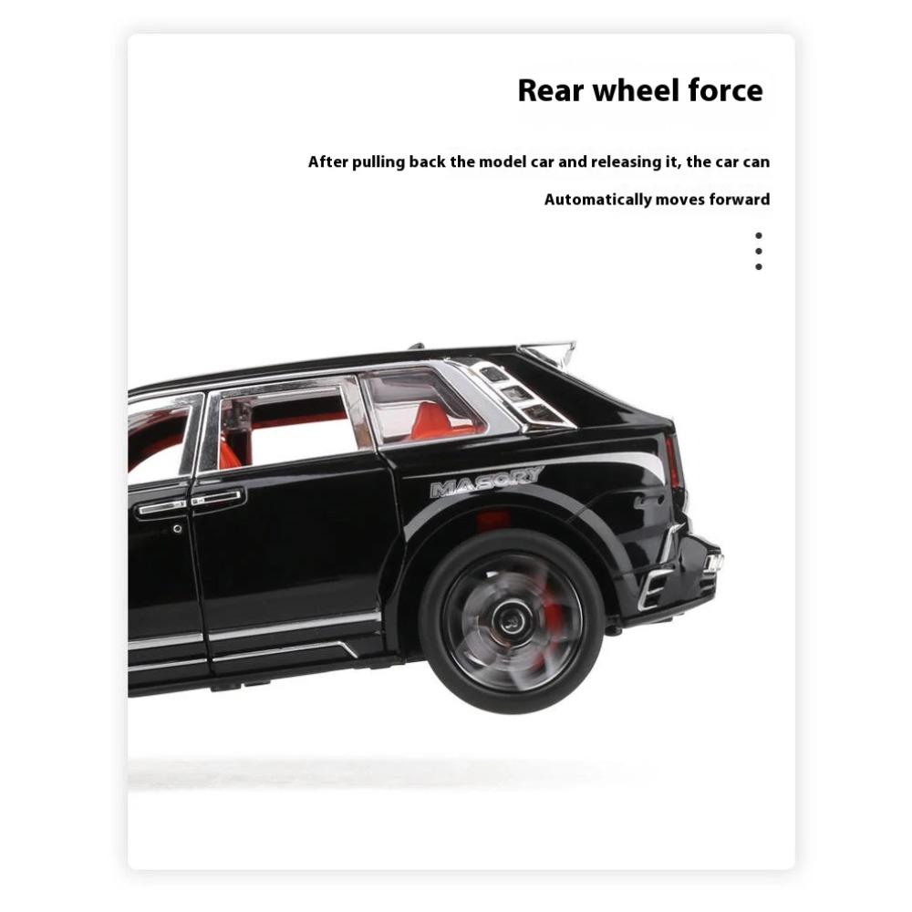 1/24 Rolls-Royce Cullinan Automobile Model Metal Die Cast Simulation Sound Light Boy Birthday Gift Ornament Halloween Toys