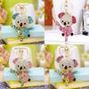 Cute Koala Bear Metal Keychain Ring Women Bag Pendant Wholesale Gift Pink Blue Purple