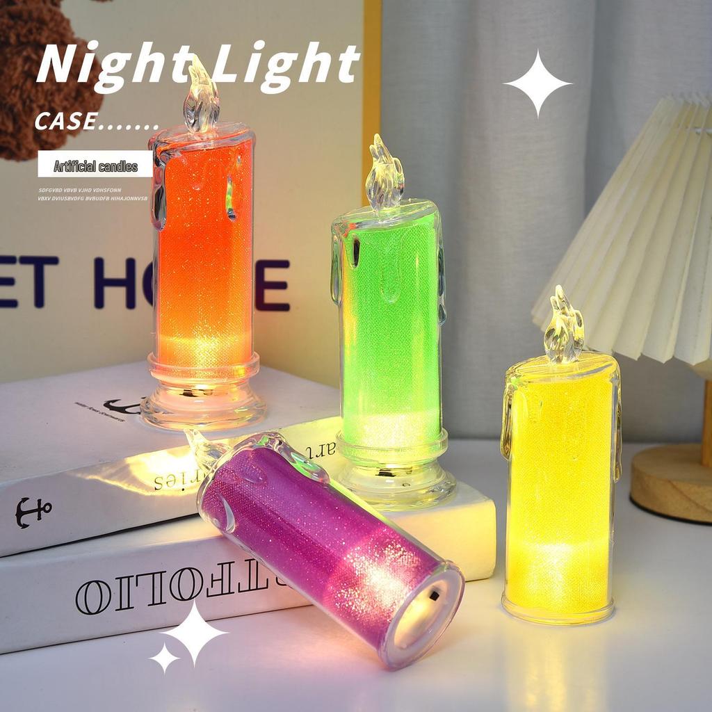 Teardrop Candle Light: Elegant Bedside & Restaurant Atmosphere Lamp