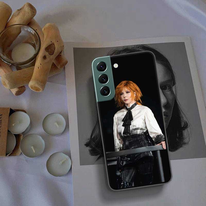 Mylene Farmer Phone Case For Samsung Galaxy S22 S25 Ultra S21 S10 Plus S26 Edge S20 S23 S24 FE Cover Silicone Soft TPU Clear