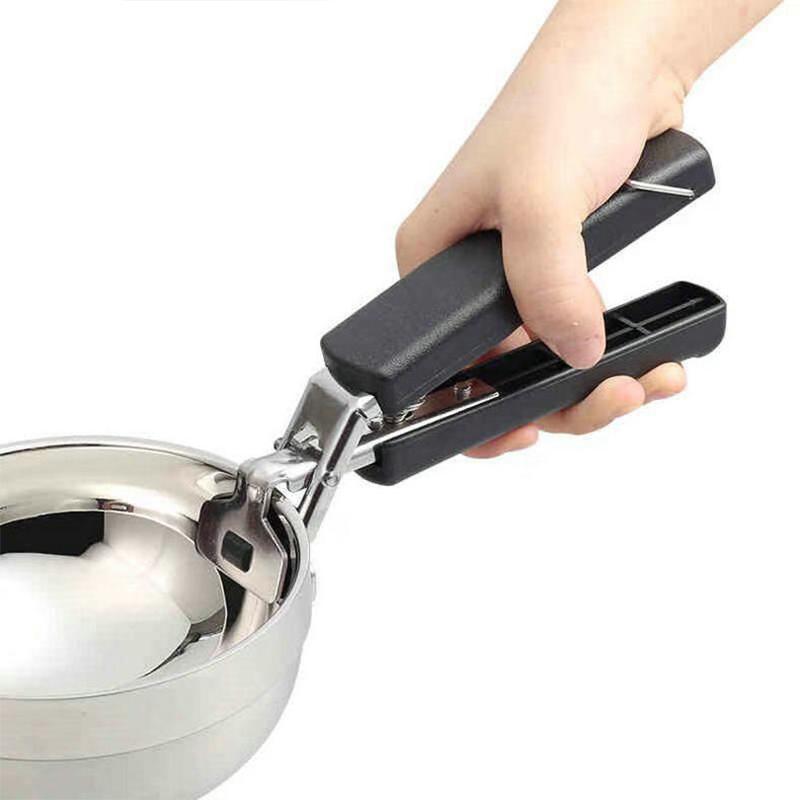 Stainless Steel Plate Lifter With Silicone Stainless Steel Bowl Clamp Anti-Scalding Clamp Kitchenware