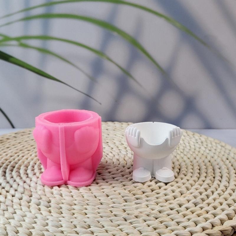 Eggs Tray Silicone Molds Eggs Rack Table Utensils Resins Moulds Hand Hold Shape Eggs Cup Plasters Molds Baking Molds