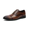 FashionGenuine Leather Shoes for Men Oxfords Lace Up Male Wedding Party Office Work Shoes Elegant Designer Brand Dress Shoes for Men